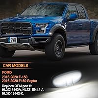 Vista 2 de POPMOTORZ Conjunto de 4 Luces LED Marcadoras Laterales de Guardabarros, 2 Luces Blancas de Extensiones de Guardabarros Delanteros y 2 Lámparas