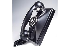 TeleMatrix Retro Wall Mount Vintage Antique Rotary Dial Telephone