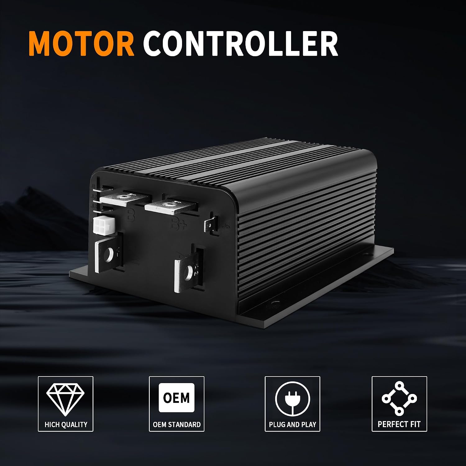 1205-117 36V 500A 0-5KΩ Golf Carts Controller Compatible with EZGO Club Car Curtis 1205 Motor Controller Replace 1205-113 1205-101 1205-112 1205-121 1205-103