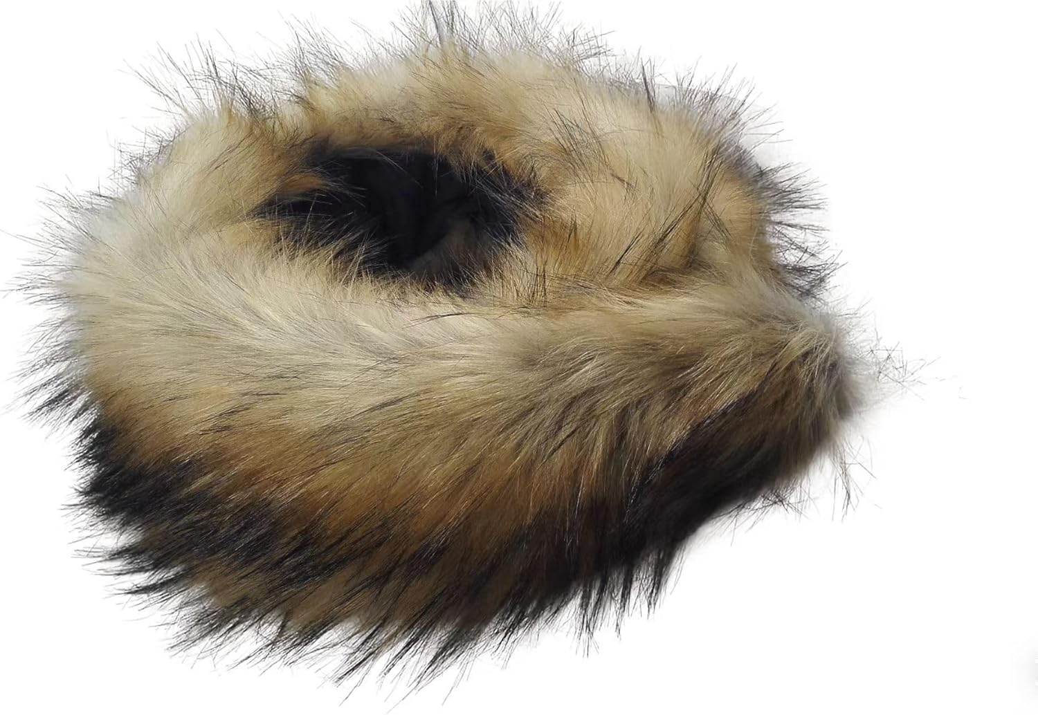 Faux Fur Hood Trim Replacement Collar Detachable Scarf Wrap for Coat Sweater Jacket - Image 3