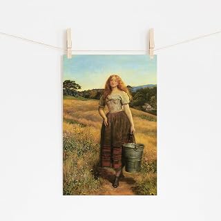John Everett Millais - The Farmer's Daughter (1852) Photo Poster Painting Art Print // Size: A2 (420 x 594 mm)