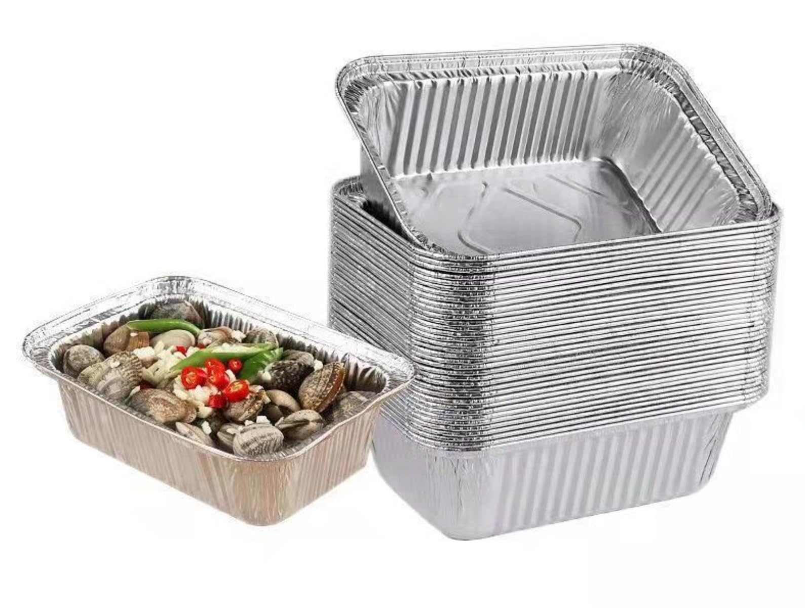 アルミ  皿 Amazon.co.jp: Zehaiwl アルミ皿 使い捨て 700ml セット、 深型