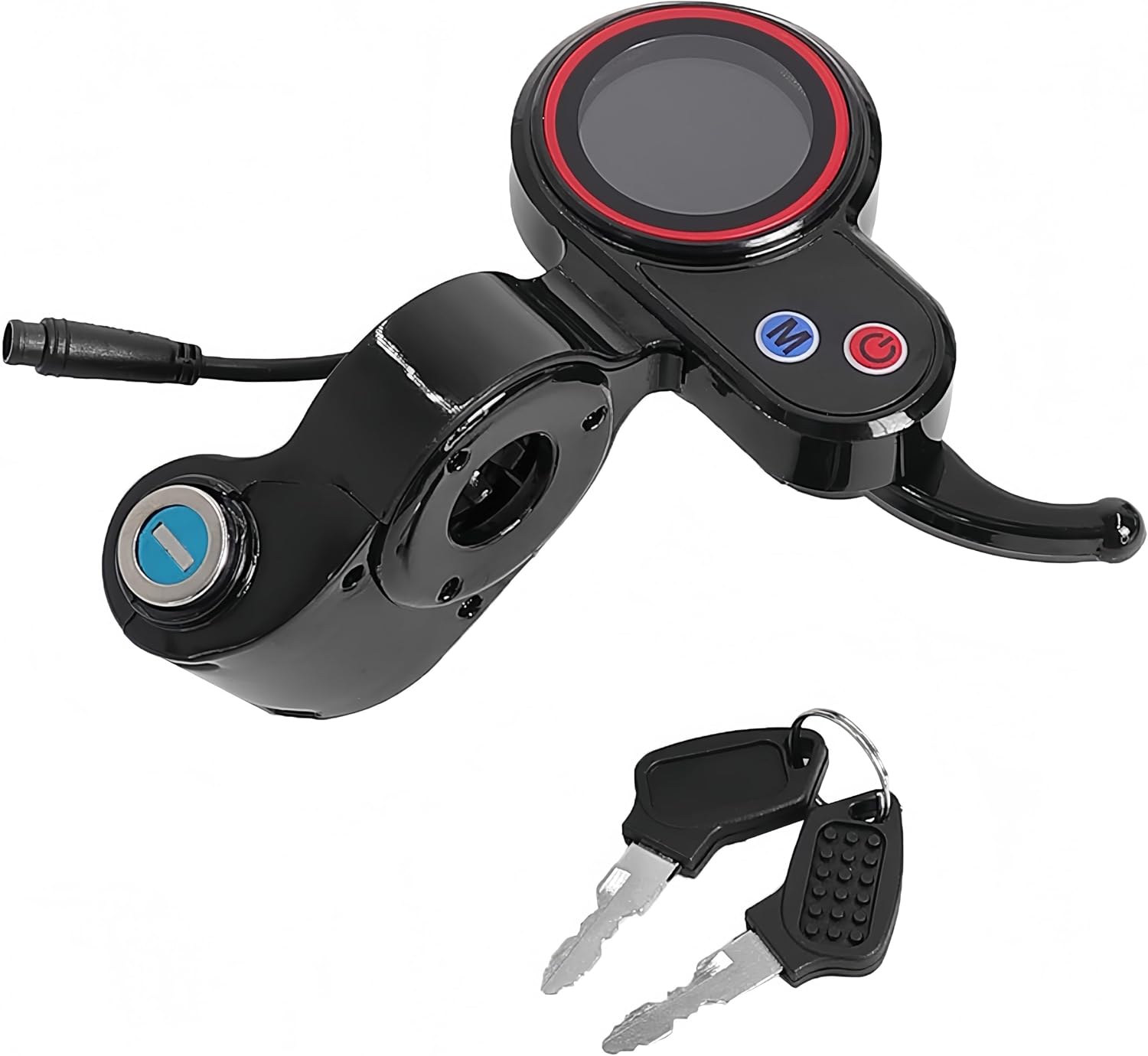 Electric Scooter LCD Display Dashboard for H5 | 6-Pin Speed Controller, Electric Thumb Throttle, With Lock, Daily Urban Commute, Replacement Parts