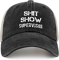 Vista 11 de Shit Show Supervisor Hat para mujer, gorra de béisbol vintage