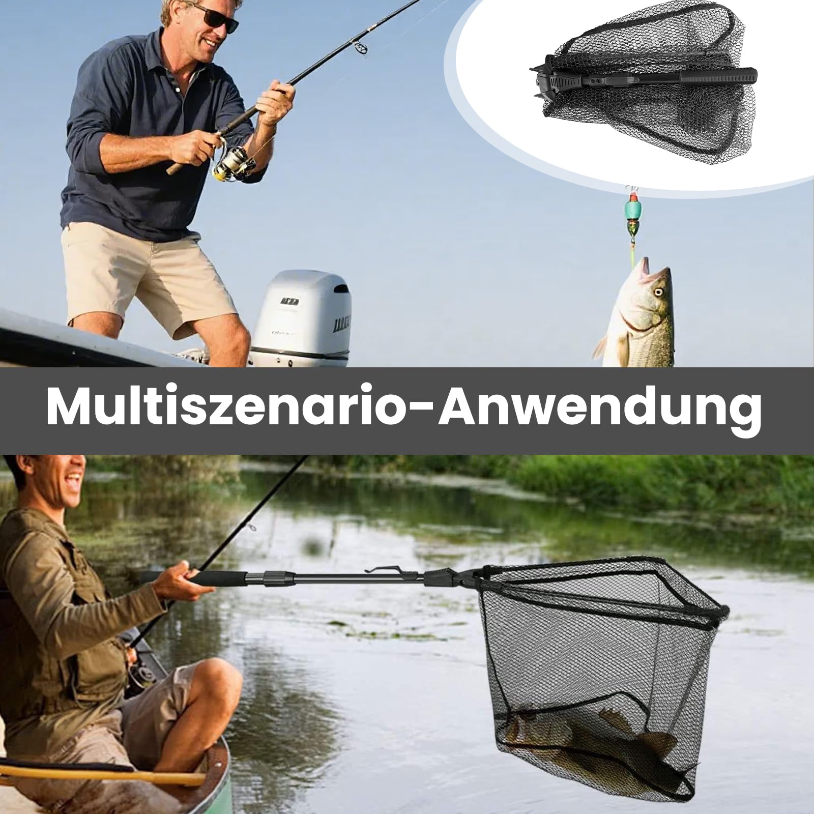 Red de Pesca de Acero Inoxidable Triangular Plegable, Sacadera Carpfishing con 1 Alicates de Pesca, 1 Unidad de Anzuelos para Estanques Arroyos Lagos y Pesca Desde Embarcación(90cm)