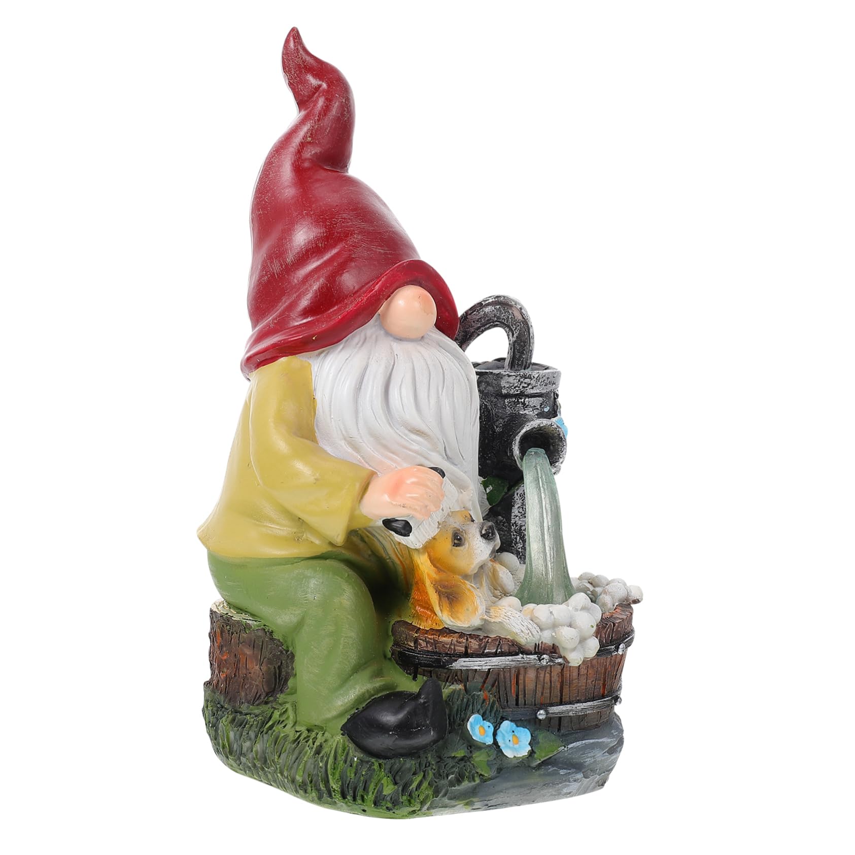 Gnome solaire extérieur Toyvian étanche lumière LED décoration jardin statuette résine autonome