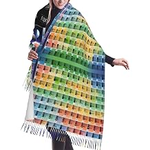 Periodic table of elements Scarf Cashmerette Long Shawl and Wraps, Small BlanketWomen's Fashion Scarves with Tassels,