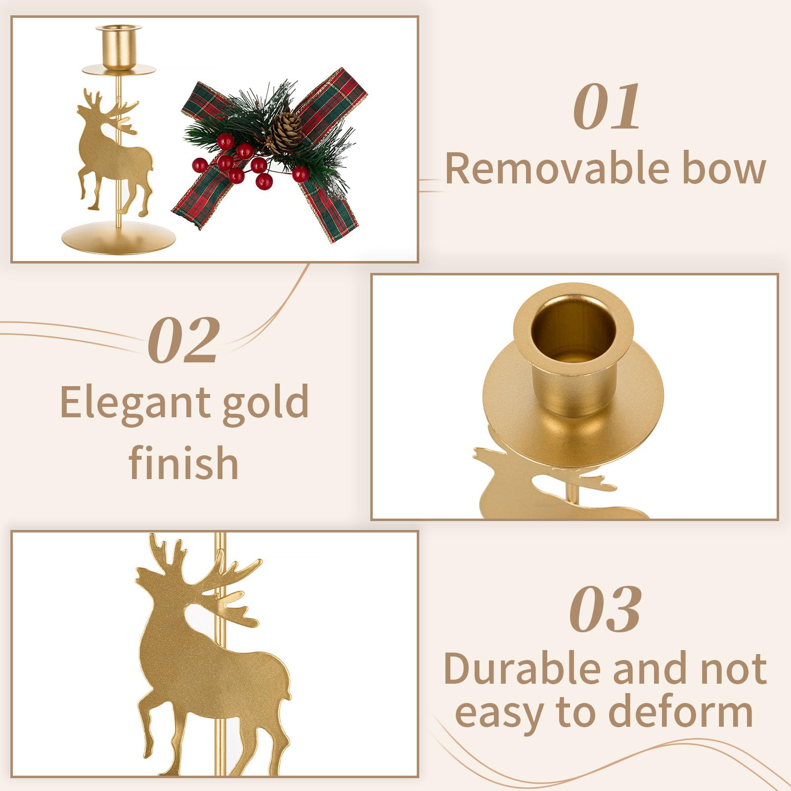Sziqiqi 18pcs Gouden Kandelaars Voor Bruiloft Tafel Centerpiece 48cm - Tall Taper Kandelaars Met Verwisselbare Glazen Decoratieve Orkaan Kandelaar Voor Fireplace Mantel Diner Tafel Decor