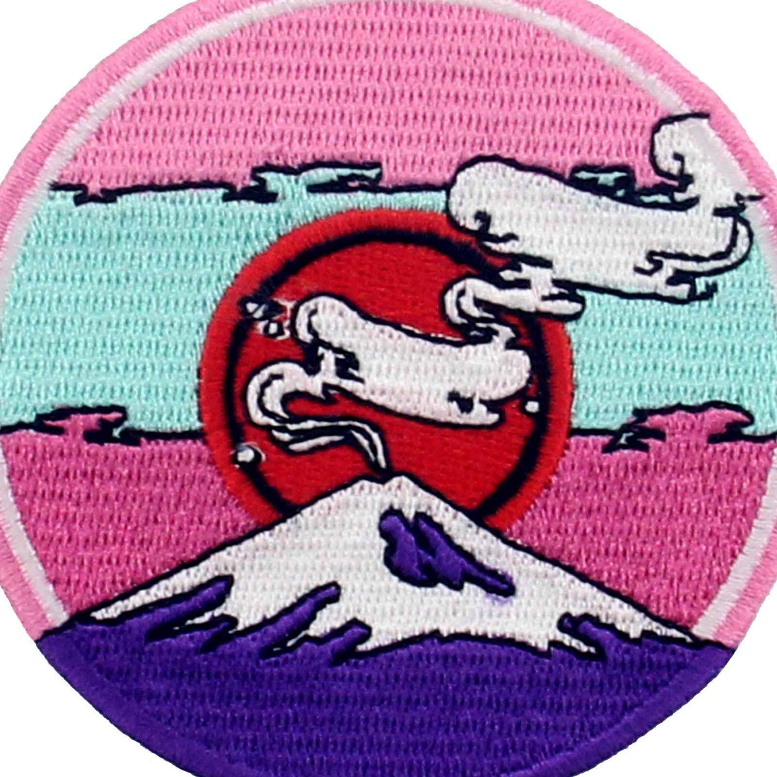 Gemelolandia | Toppa termoadesiva Monte Fuji 6,6 cm | Patch Stickers Aderent per il tuo abbigliamento, giacche, pantaloni, camicie e oggetti in tessuto