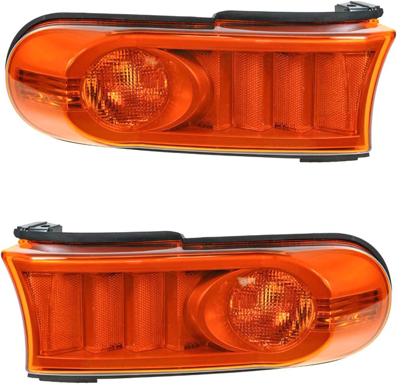 TRQ Corner Marker Light Set TO2530149 TO2531149 Compatible with 2007-2011 Toyota FJ Cruiser