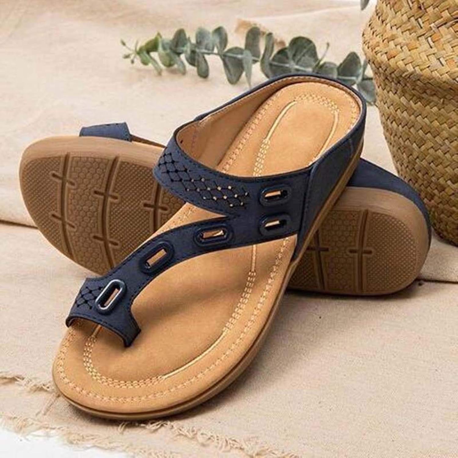 Dames Sandalen Slippers met dikke zolen Modieus Platform Platform Steunzolen  met lage hakken Slippers Outdoor Wandelen Open teen Leren sandalen  Orthopedisch Ademend, Lichtgewicht, Antislip : Amazon.nl: Kleding, schoenen  \u0026 sieraden