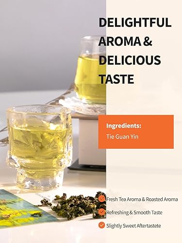 Vista 74 de TeeLux Té Oolong de ginseng, té Oolong de primera calidad, té de alta montaña Ren Shen, té natural de ginseng, aroma tostado y miel