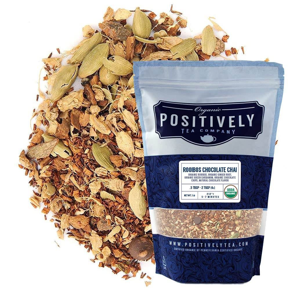 Organic Positively Tea Company, Rooibos Chocolate Chai Tea