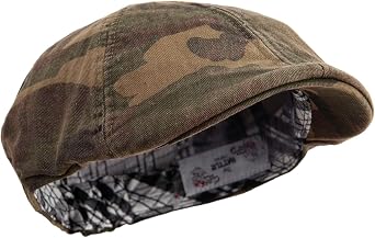 Washed Camo Ivy Cap with Elastic Band