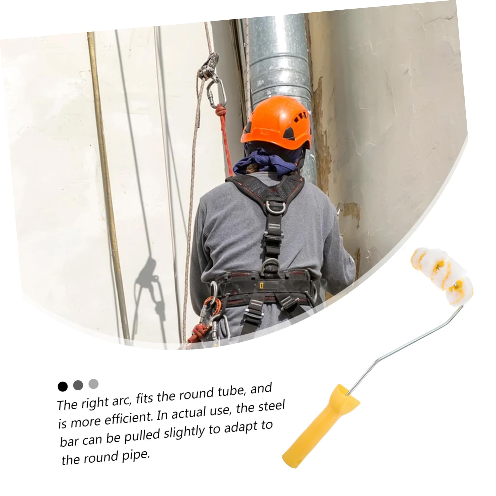 Uonlytech 10 Stück 4 Gebogene Kanalbürste Schaumstoffrollen Malen Schaumrolle Mit Hoher Dichte Pfeifenmaler Schaumrollenfarbe Rohr Farbroller-kit Schwammwalzen Zum Streichen Yellow Eisen
