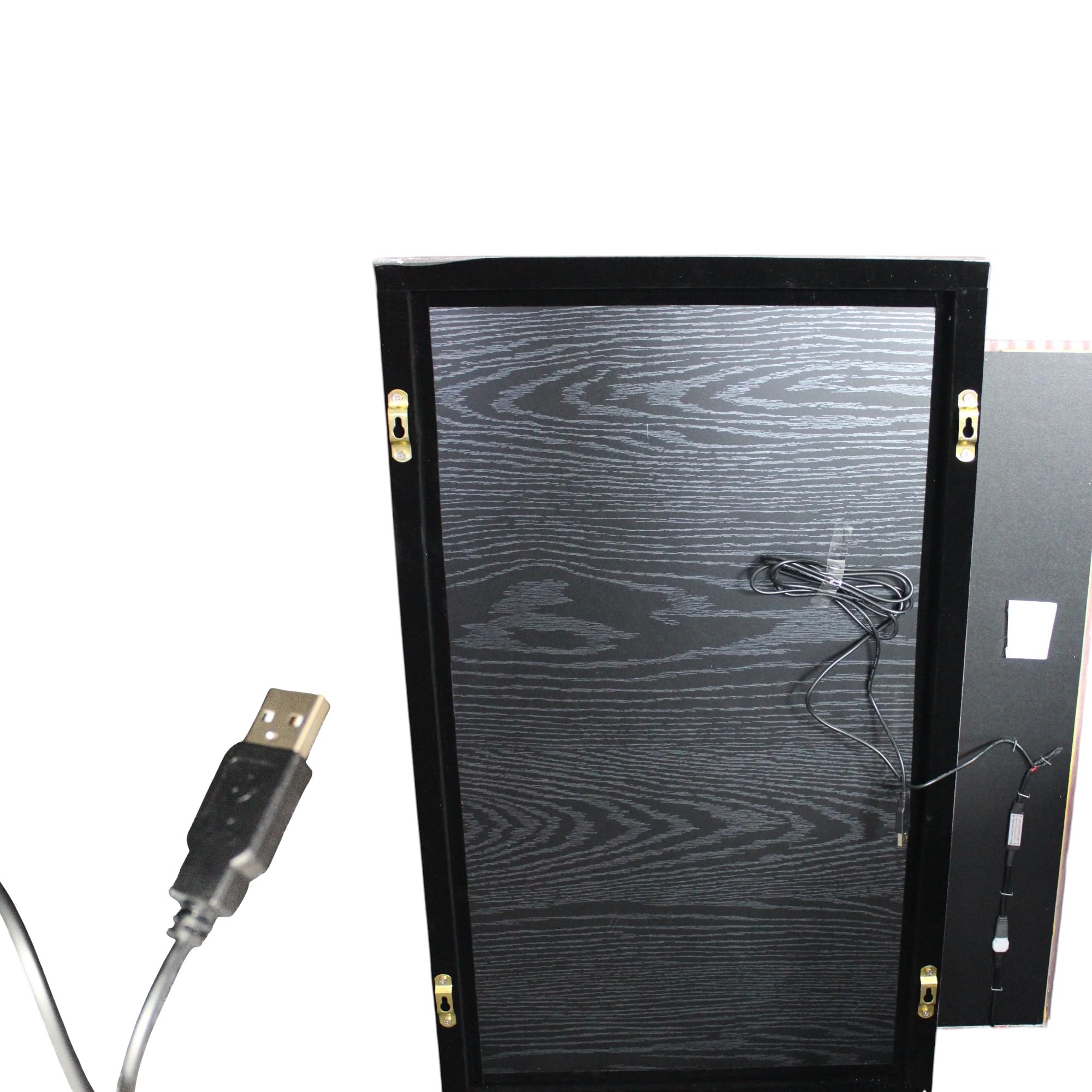 Arnusa LED Wandbild mit indirekter Beleuchtung, moderne Wanddekoration mit Licht, USB, Fernbedienung, 60×80 cm WD006 Wandskulptur