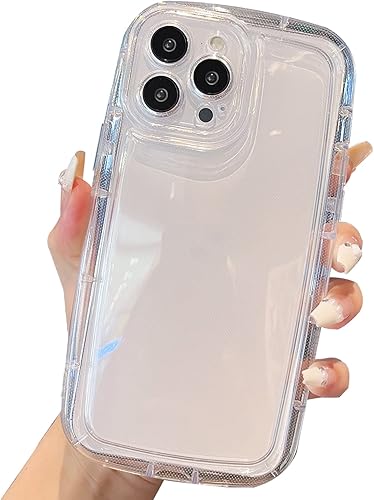 Miniatura 9 de Jmltech Funda transparente, compatible con iPhone 13 Pro Max, funda protectora de silicona, delgada, a prueba de golpes, flexible, para mujeres y