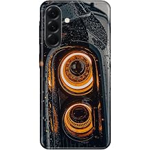Samsung Galaxy A16 ile Uyumlu K l f, Far Temal  Desenli, Darbe Emici Silikon