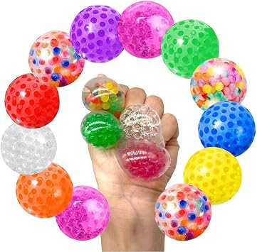 12 Pcs Stress Balls for Adults with Quiet Sensory Feel   Hand Relaxation