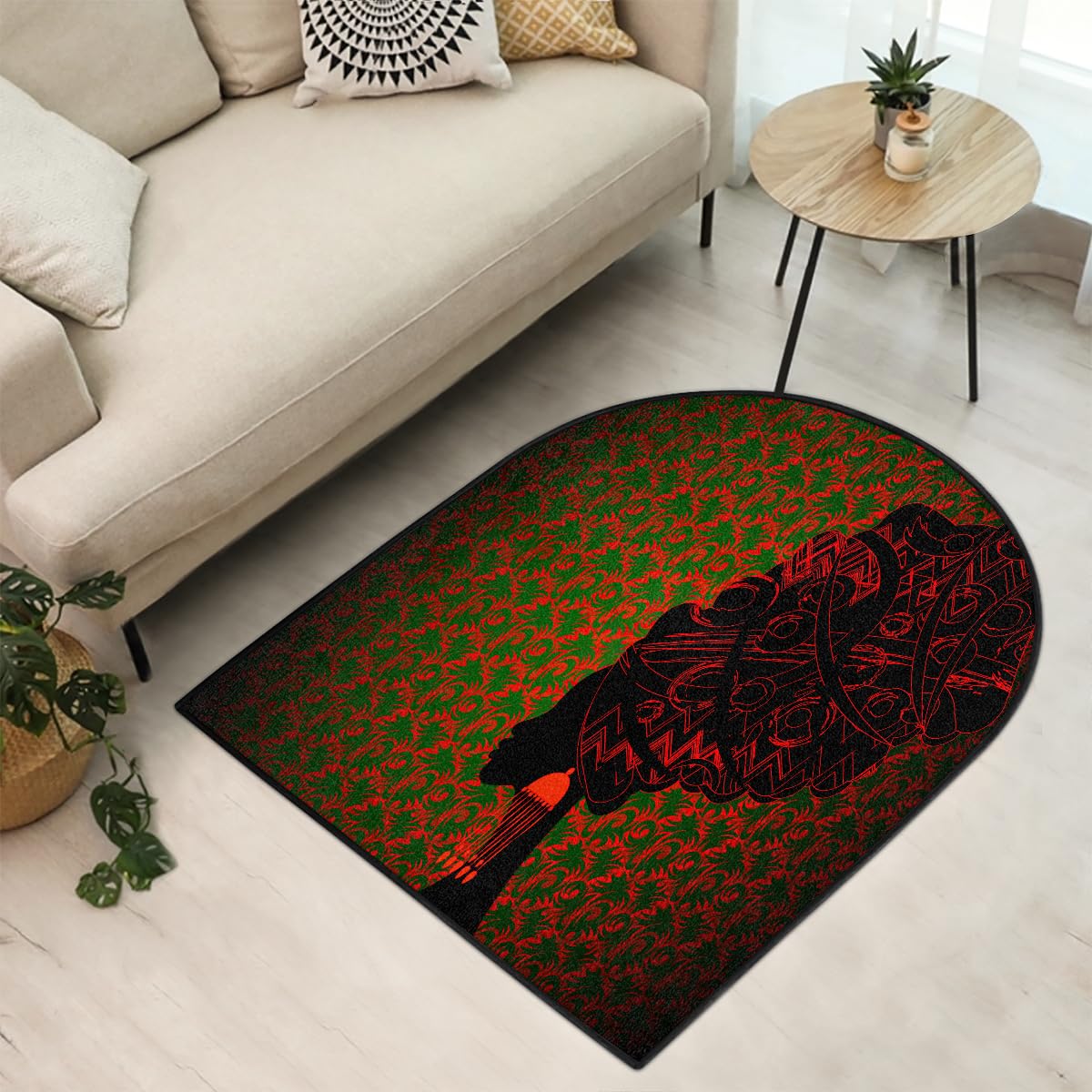 Afrikanischer Läufer Teppich 183x61 Cm – Rutschfest, Weich, Wasserabsorbierend Für Küche, Bad, Flur