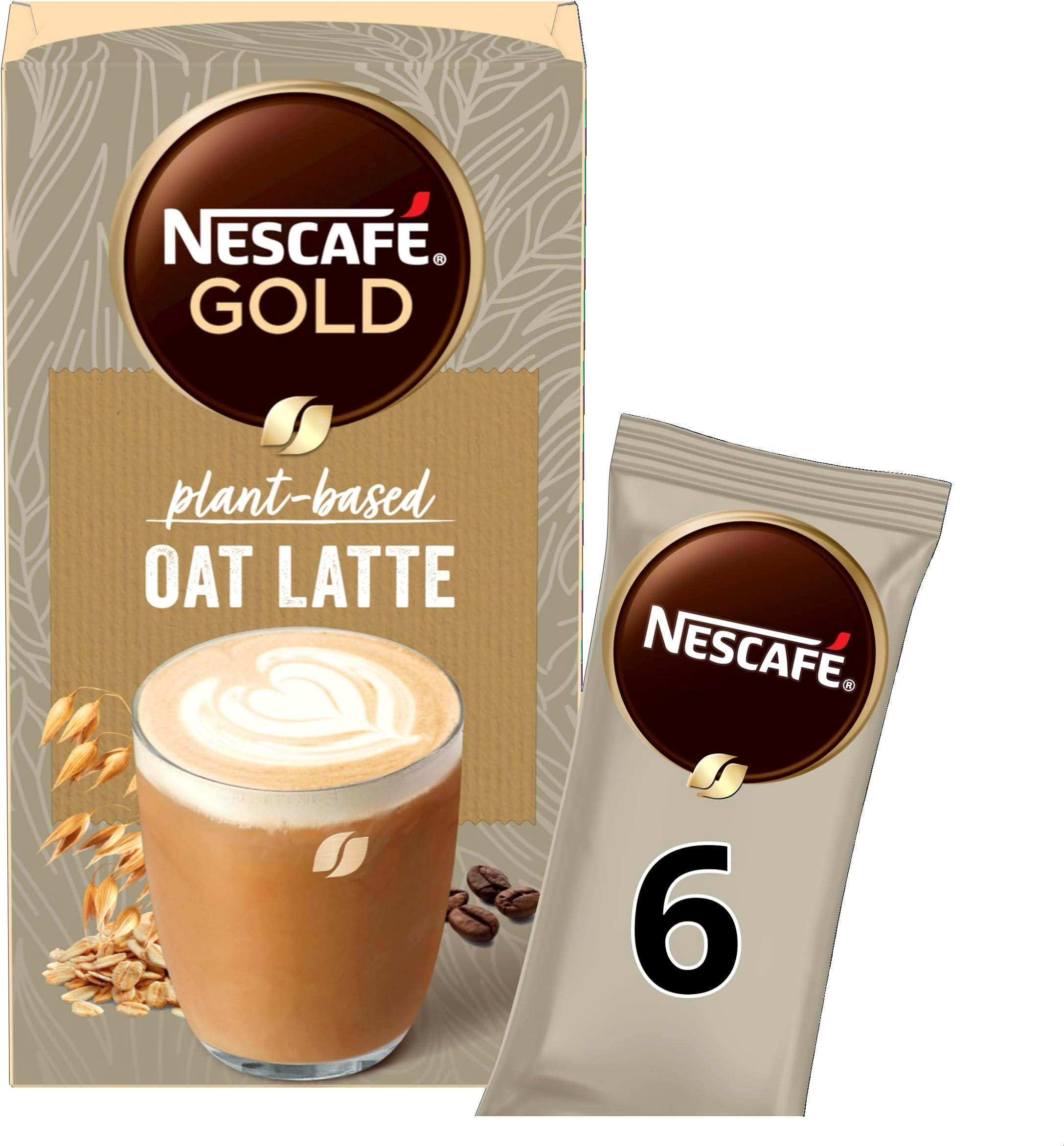 NESCAFÉ Gold Non-Dairy Oat Latte Instant Coffee 6 x 16g Sachets