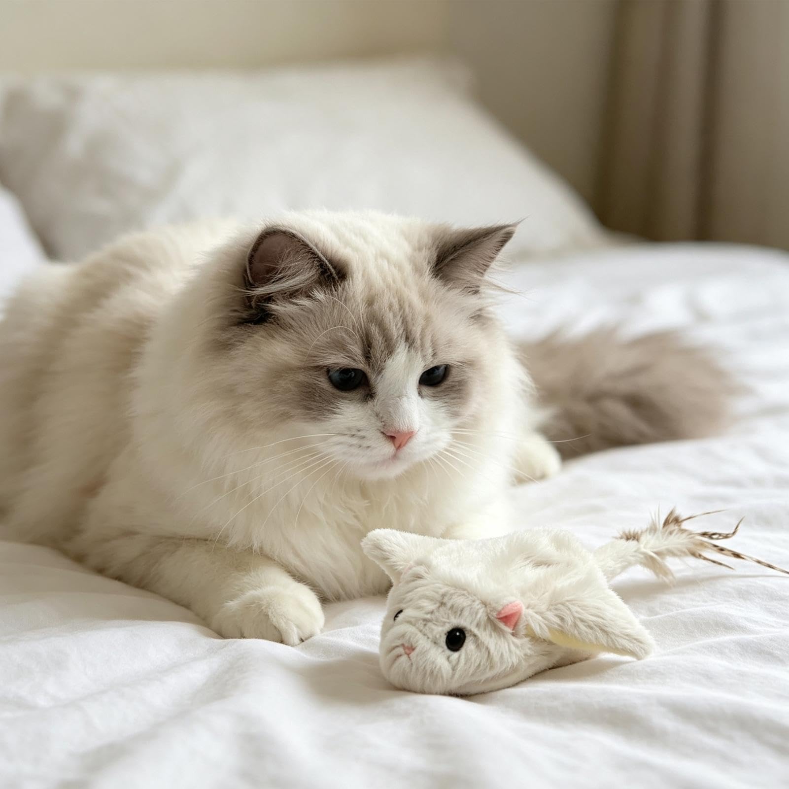 Jouet pour chat - Compagnon animal rechargeable avec son
