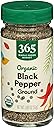 365 Everyday Value, Organic Black Pepper Ground, 1.8 oz