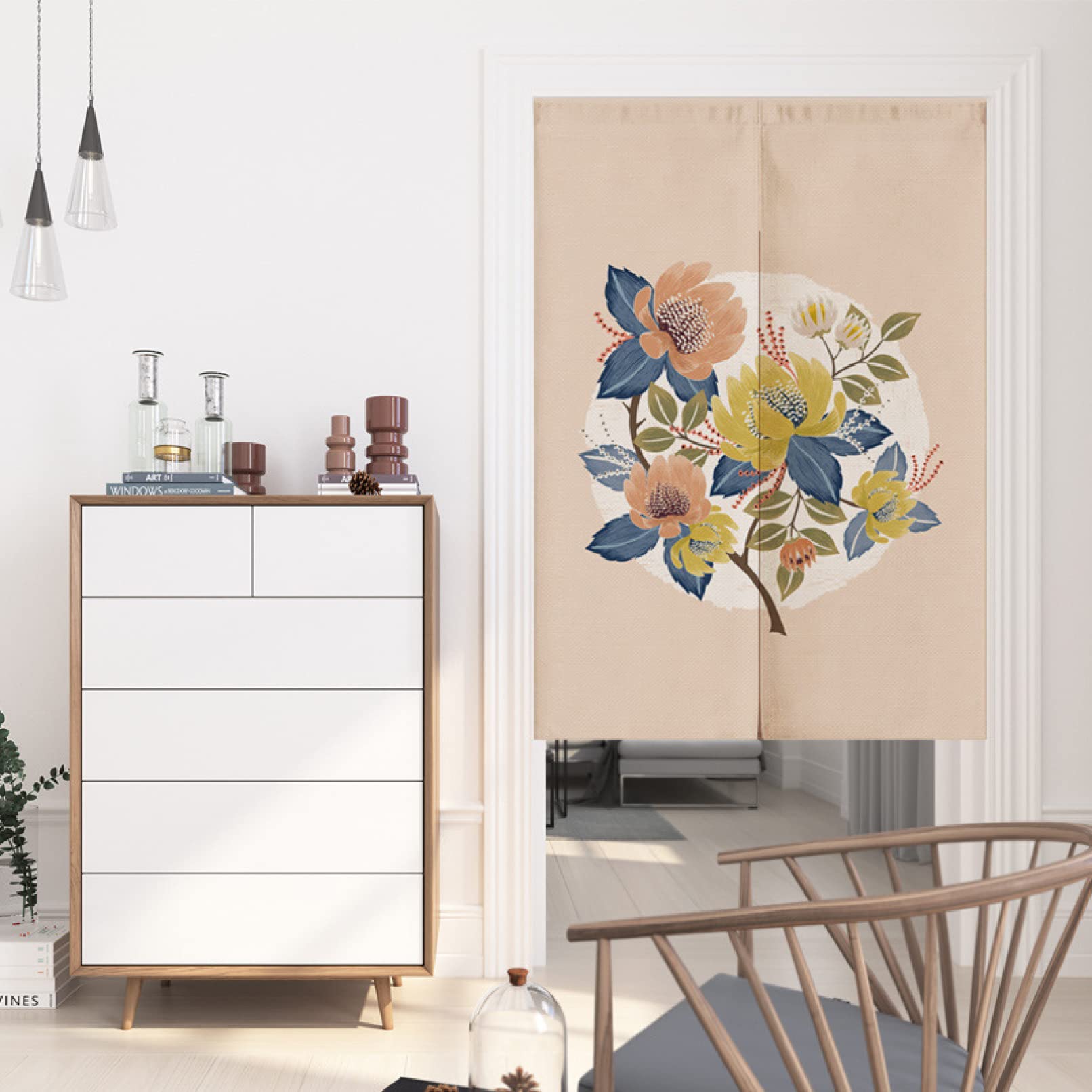 Amazon｜(Z8RO)のれん 北欧 70*150cm オーダー 間仕切り カラー 北欧