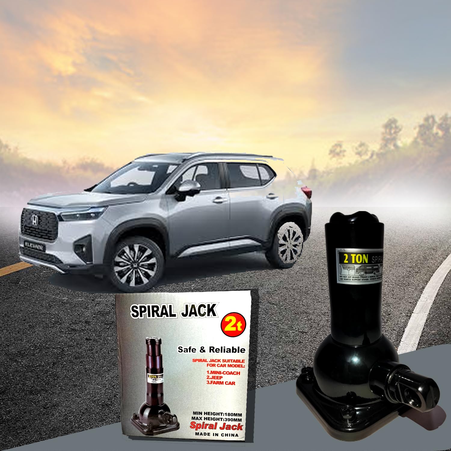 ETH 2 Ton Spiral Jack: Heavy Duty Car Lift for SUVs, Jeeps, and Farm Vehicles – Durable and Reliable for Safe Vehicle Maintenance and Emergencies-image-21