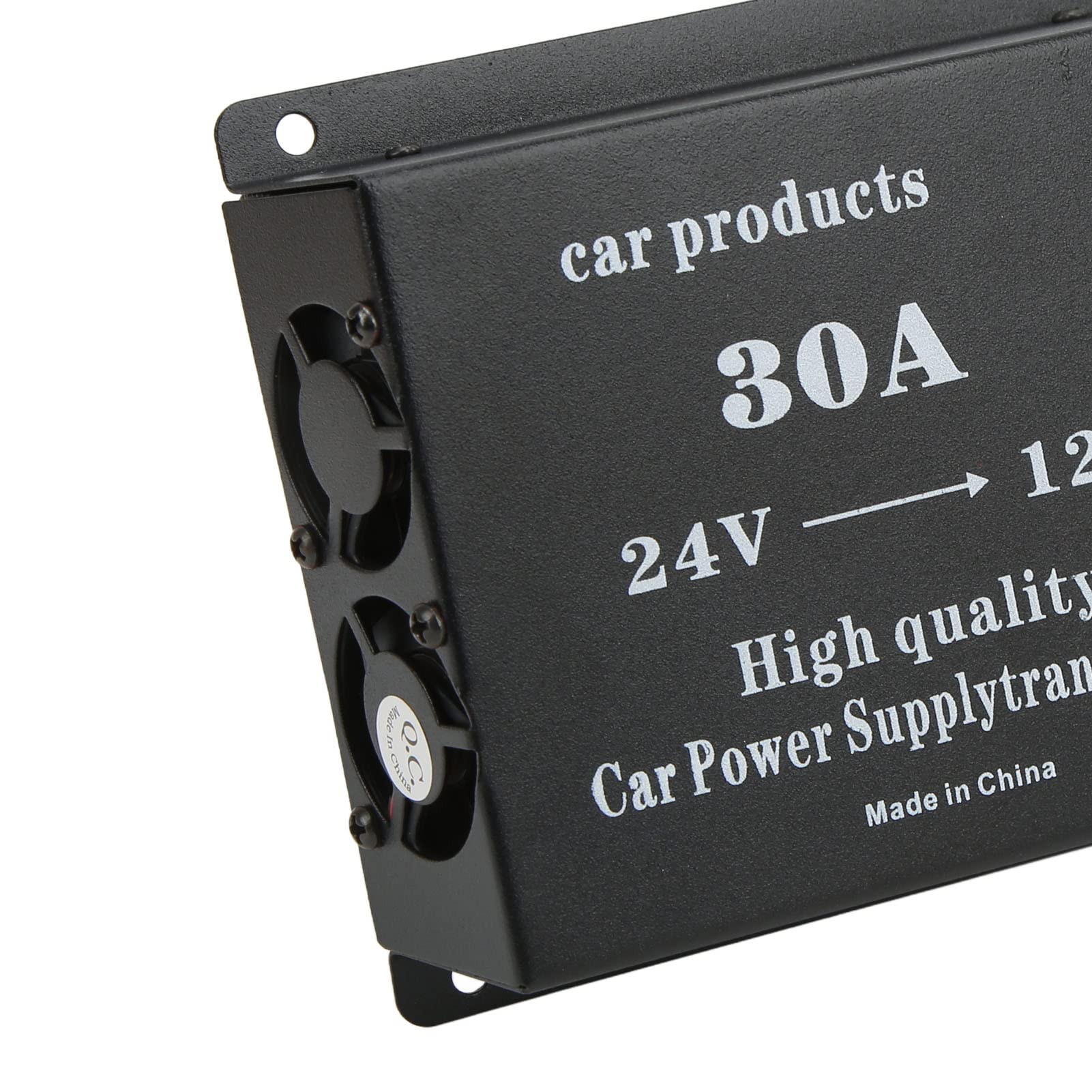 Convertitore da 24 V a 12 V, riduttore di tensione con protezione contro i cortocircuiti, regolatore di alimentazione per auto silenzioso per camion e autobus, modulo DC/DC (30A)