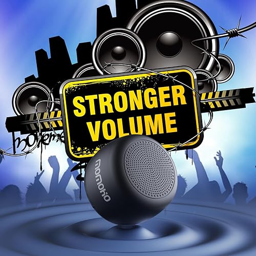 Miniatura 7 de Pequeño altavoz Bluetooth portátil inalámbrico, mini altavoz con sonido estéreo fuerte, 15 horas de reproducción continua, con ranura para tarjeta