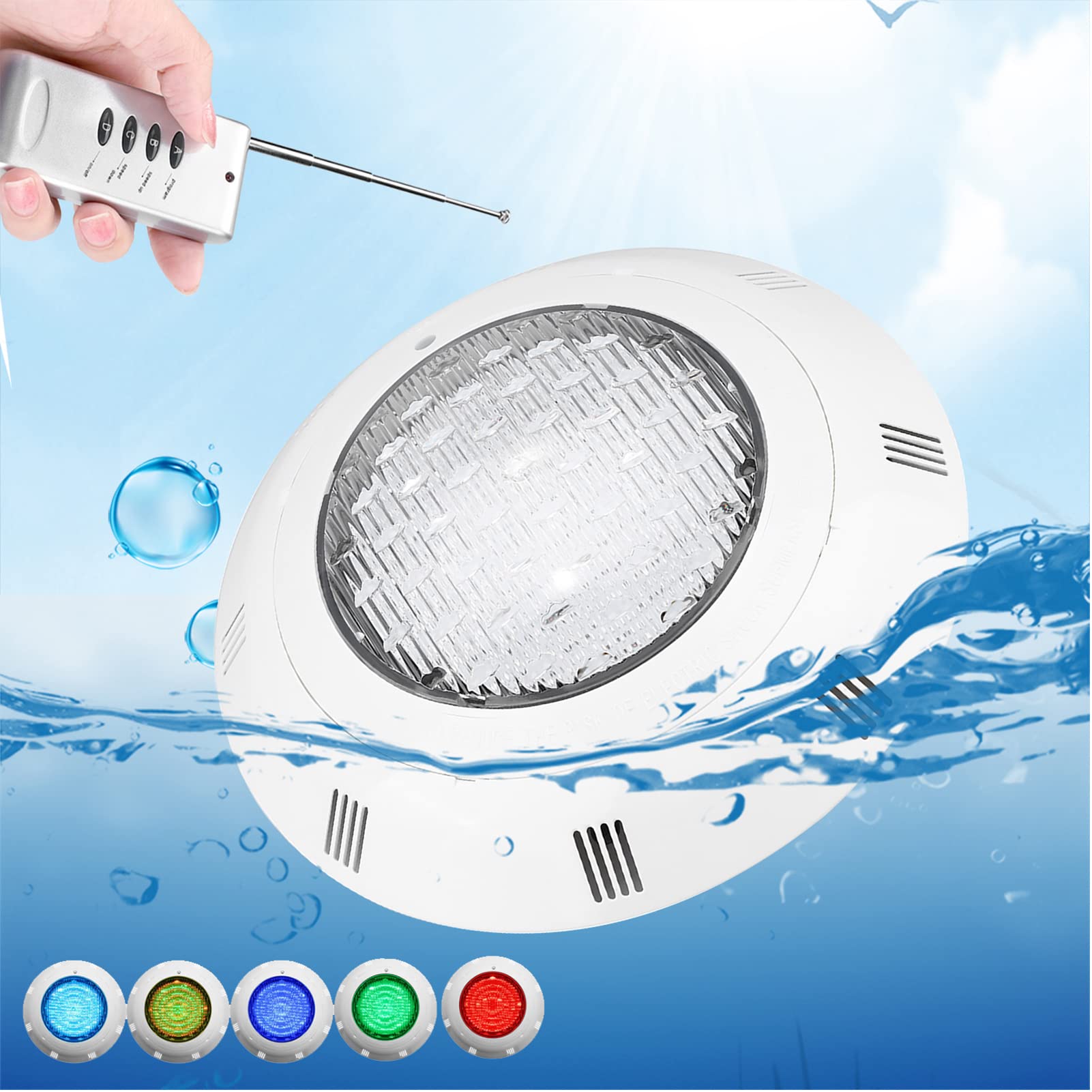 Basenowa LED RGB, Wodoodporna Konstrukcja, 12V, do Basenu