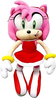 Entertainment GE Animation GE-52635 Sonic The Hedgehog 9" Amy Rose in Red Dress Stuffed Plush