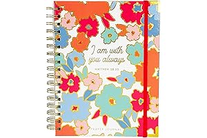 Mary Square I Am With You Always 7" x 9" Spiral Prayer Journal