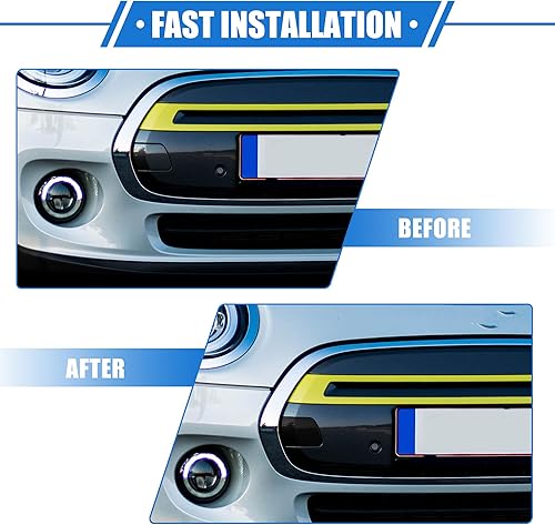 Miniatura 7 de Tapa de gancho de remolque de automóvil compatible con Mini Cooper 2014-2018, parachoques delantero negro de plástico duradero