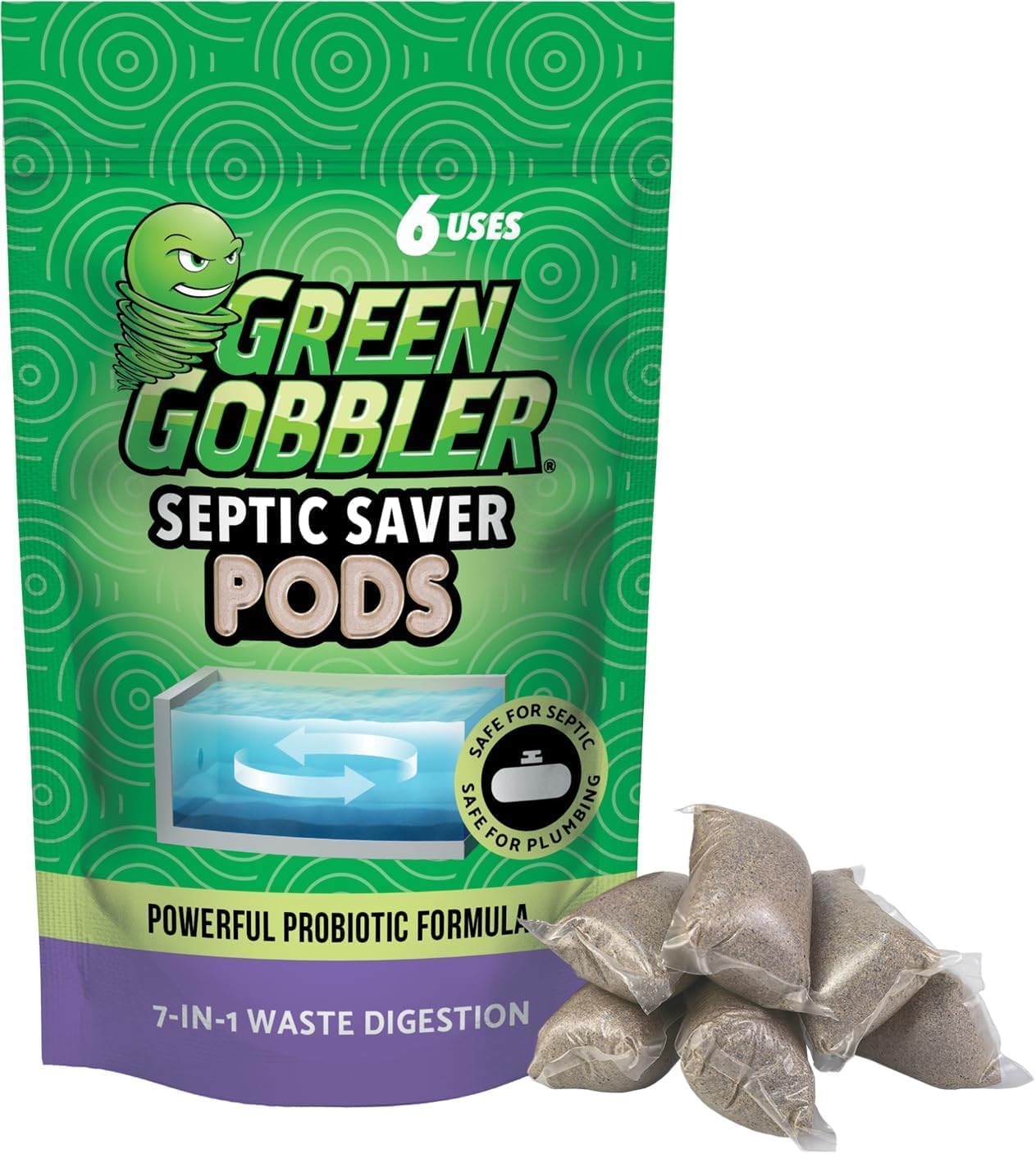  Septic Tank Treatment Packets, 12 Month Supply - Powerful Natural Bacterial & Enzymes to Prevent Costly Septic Issues, Back-Ups, Foul Odor thumbnail