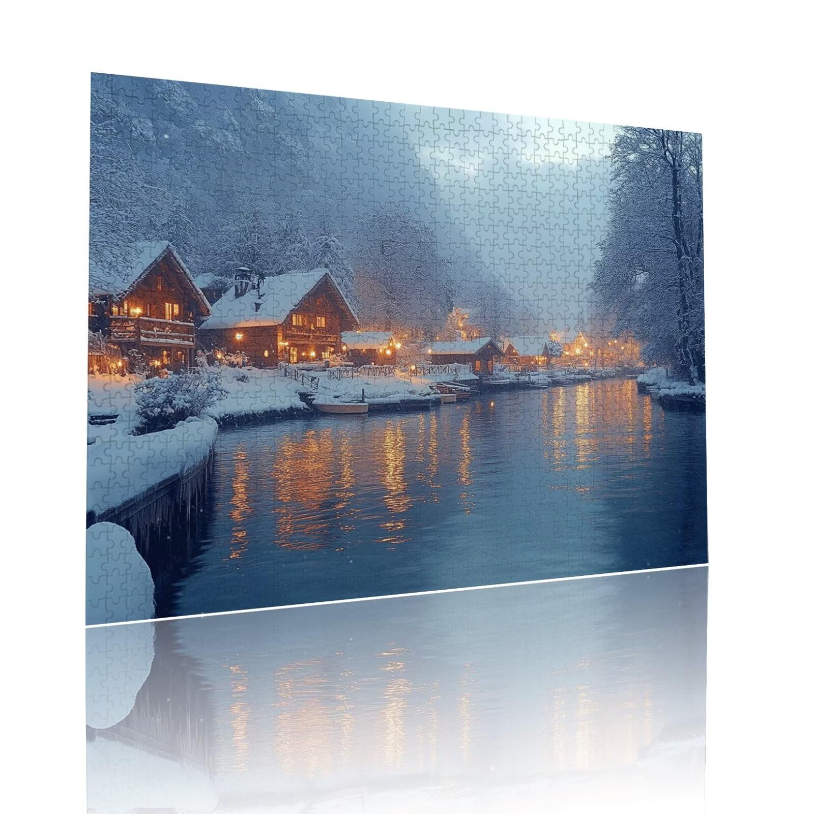 Puzzle Erwachsene 2000 Teile Landschaft Haus Educa Jigsaw für Kinder ab 8 Jahren Mädchen Jungen, Erwachsene Impossible Klassische Puzzles Schwer, Anspruchsvoll Spielspaß, Als Geschenke 70x99cm t-104