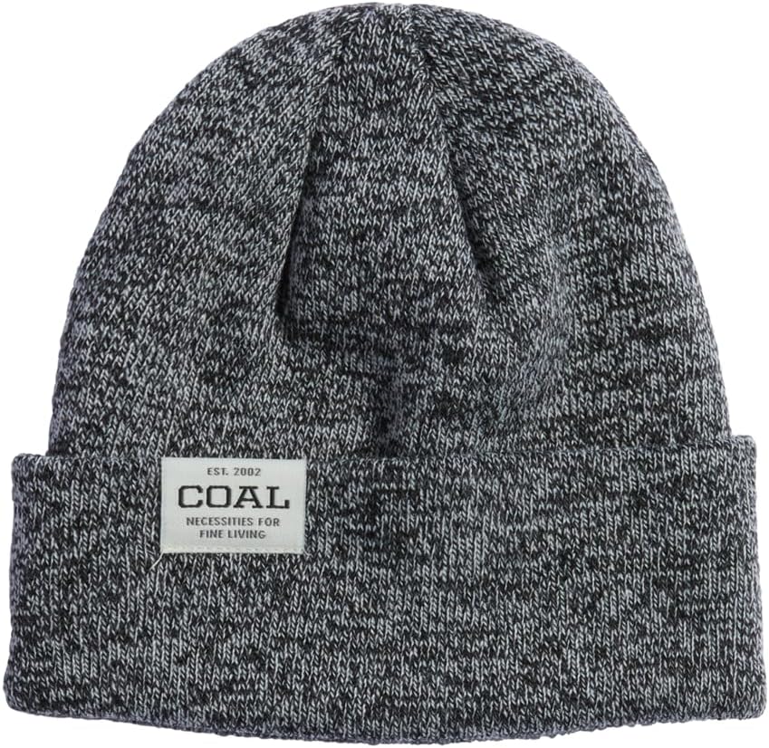 Coal Headwear Uniform Low Knit Cuff Beanie Hat - Low Profile Shallow Fit, Rib Knit, Soft Acrylic - Winter Outdoor Casual