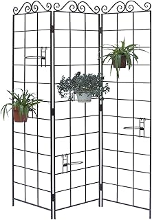 28 Media Wall Ideas To Create A Sleek Modern Focal Point 139 Panacea Products Garden Screen with 6 Pot Holders, Brushed Bronze