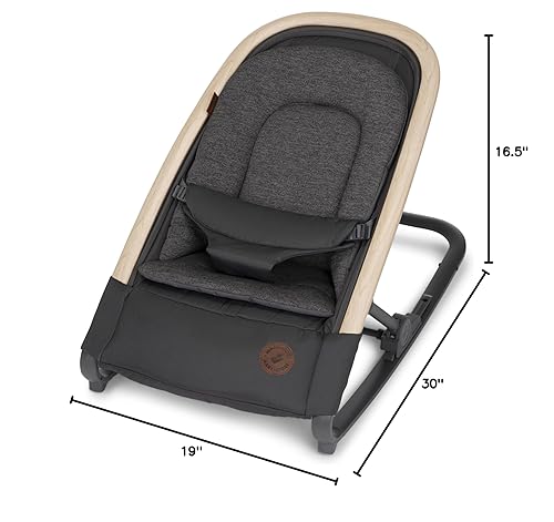 Miniatura 11 de Maxi-Cosi Kori - Asiento mecedor de bebé 2 en 1 para bebés, silla mecedora de bebé, portátil para bebés, grafito clásico Grafito clásico,Avena