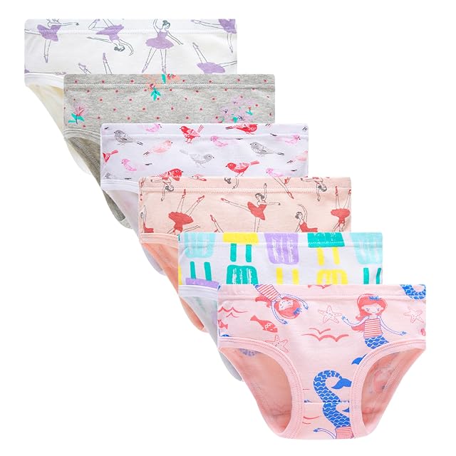 Winging Day Little Girls Cotton Panties Baby Toddler Soft Underwear Multipack