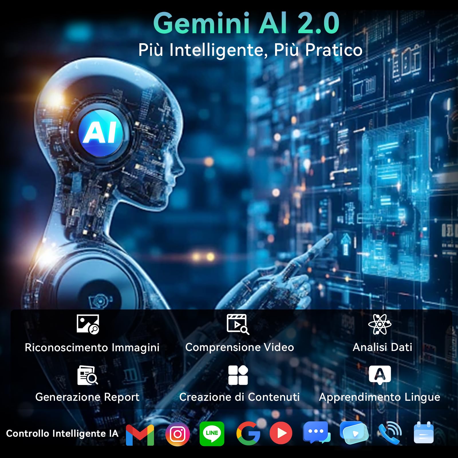 Tablet 11 Pollici con Gemini AI, Tablet Android 16 con Cover, Mouse & Tastiera, Octa-Core, 32 GB RAM + 256 GB ROM + 2 TB TF, 1920x1200 Display HD, 90 Hz, Fotocamera Doppia 8MP + 16MP, 8000mAh (Blu)