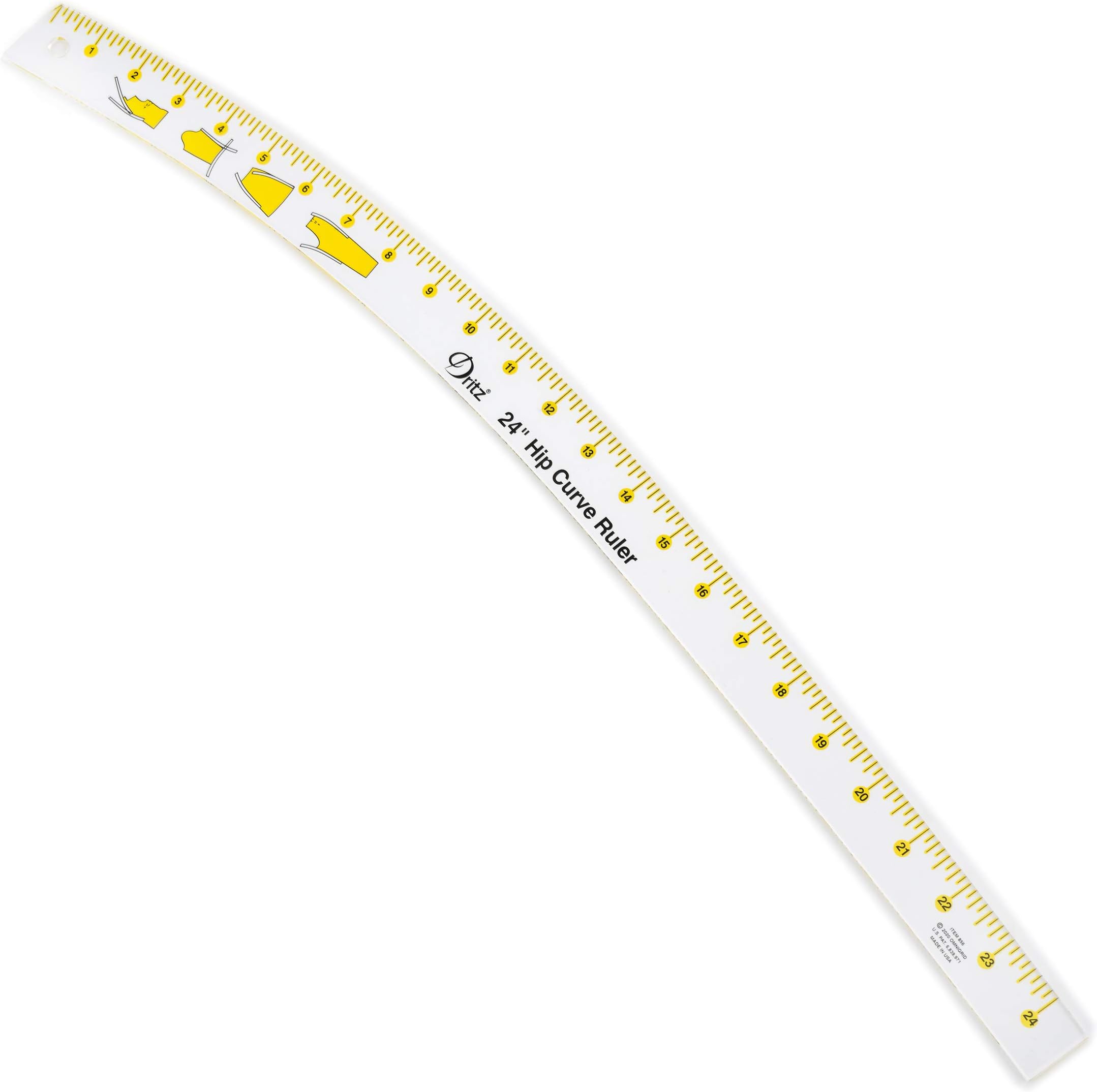 Amazon.com: Dritz See-Thru Dressmakers Sewing Ruler, Clear