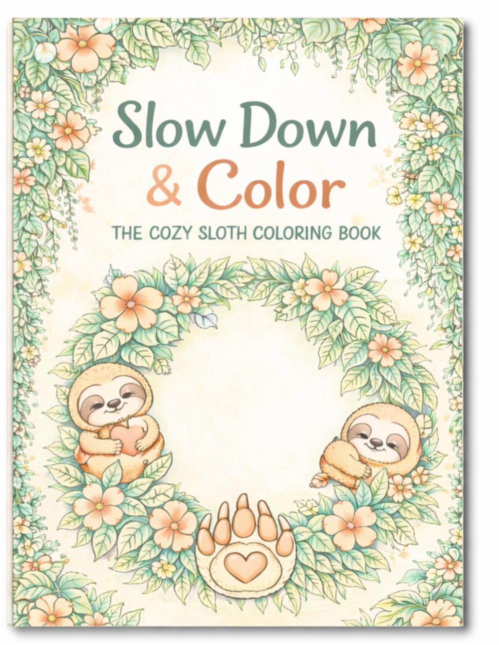 Slow Down And Color: The Cozy Sloth Coloring Book