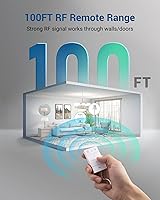 Vista 9 de DEWENWILS Toma de control remoto inalámbrico, interruptor de salida eléctrico programable y ampliable, rango de 100 pies