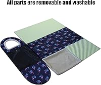 Vista 3 de Cama para Perros, 2 Maneras de Usar, Casa para Mascotas de Interior con Alfombrilla Esponjosa, Funda Extraíble y Lavable, Casa a Prueba