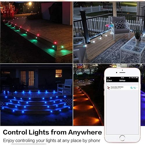 Miniatura 6 de Kit de luces LED para cubierta de bajo voltaje impermeable IP65 1.22" Lámpara empotrable LED en el suelo de iluminación exterior jardín patio patio