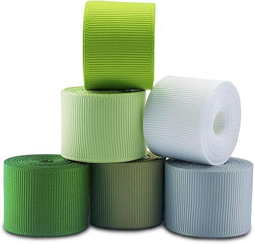 Miniatura 3 de Summer-Ray - Cinta de grogrén de 60 yardas (0.984 in) de ancho, 30 colores vibrantes, 2 yardas cada uno, poliéster, no destiñe y lavable a máquina,