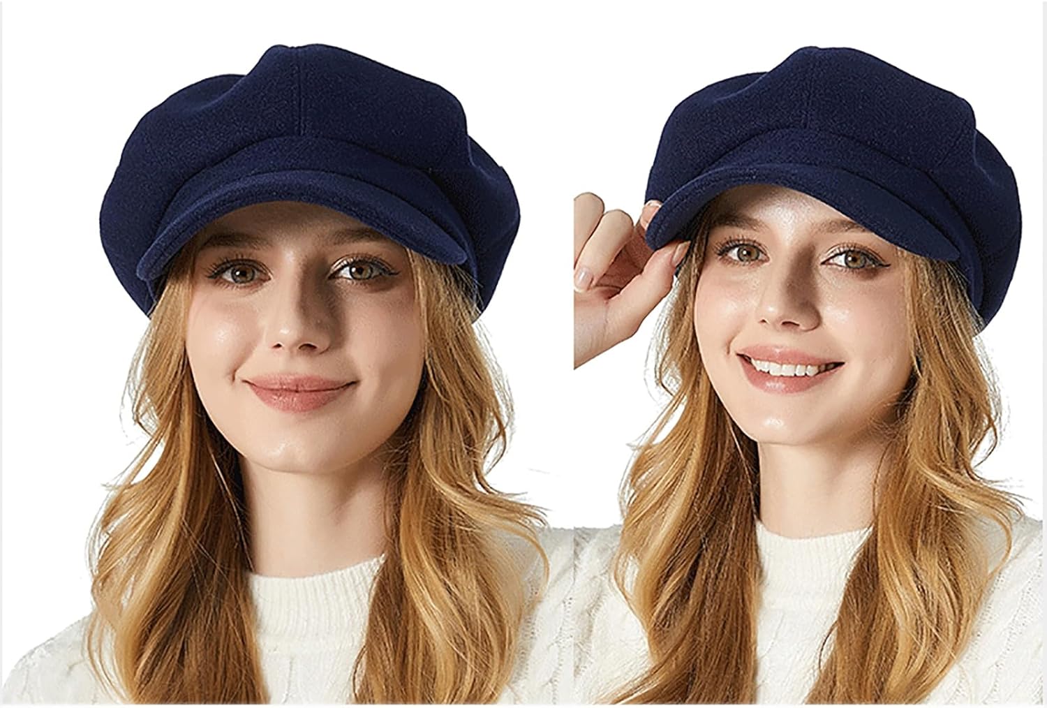 Women Newsboy Cap Ivy Golf Hat Cabbie Visor Beret Hats - Image 4