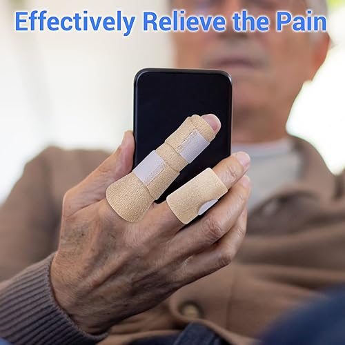 Miniatura 2 de Férulas de dedo de gatillo, enderezamiento individual de dedo para dedos rotos, inmovilización de nudillos para dedos, apto para todos los dedos, 3